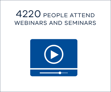 4220 people attend webinars and seminars
